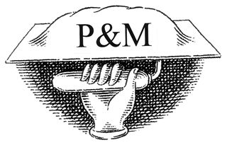 P and M logo