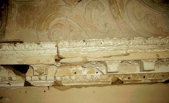 Damaged cornice