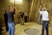 Bellringers in action, St Mary’s, Much Cowarne