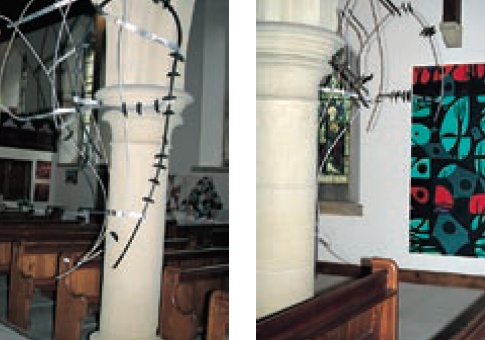 Artworks on display at St Thomas's, Stanley Crook
