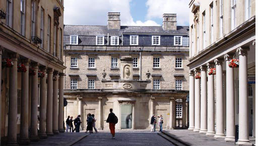 The Cross Bath seen from Bath Street