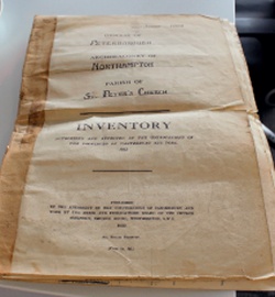 An old church inventory document