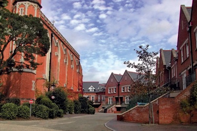 Residential new-build in the shadow of a historic church