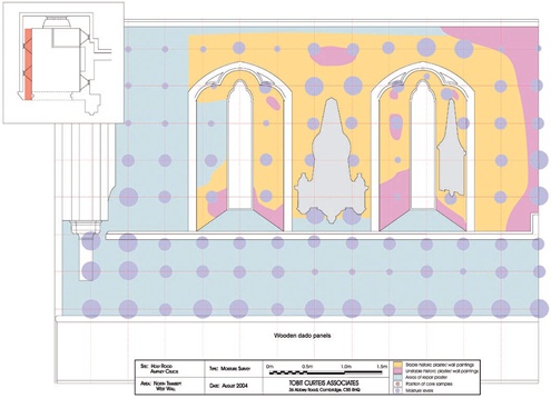 Colour-coded moisture survey