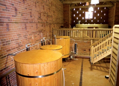 Interior of microbrewery