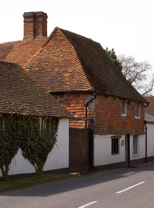 Tile-hung town house, Plaistow, Sussex