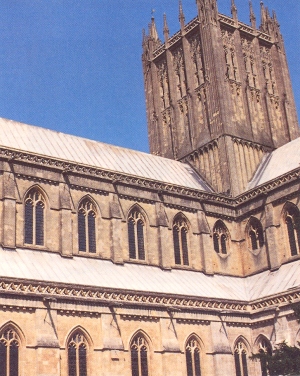 Lead covered church roof