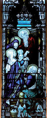 Detail showing the presentation of Christ in the temple