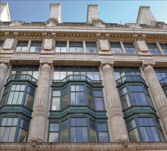 The exterior of Orient House in Manchester, treated with cathodic protection in the 2000's.