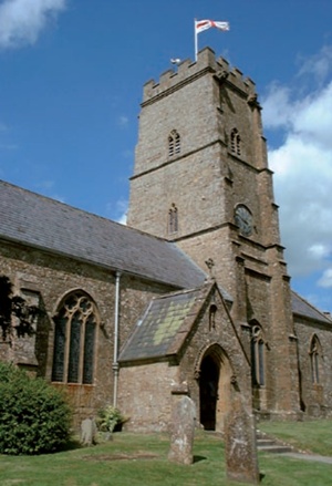 Exterior of the Church of St Andrew, Dowlish Wake, Somerset