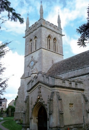 Exterior of the Church of St Laurence, Hilmarton, Wiltshire