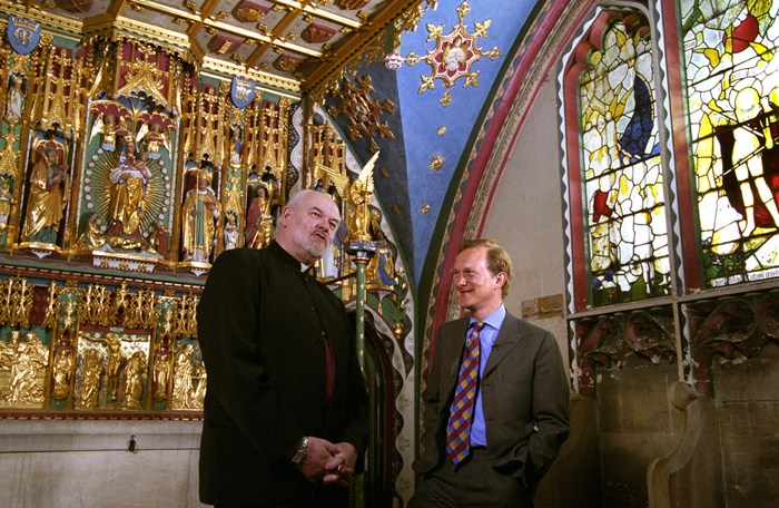Richard Chartres Bishop of London and Simon Thurley of English Heritage