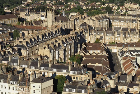 Increasing levels of insulation could lead to a rash of roof vents across historc roofscapes like the one in Bath