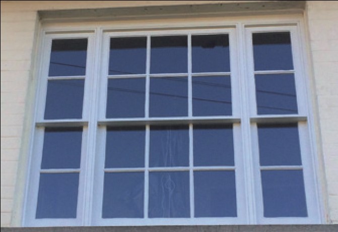 A replication of original sash windows, using a fine timber double-glazed replacement.