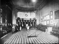 Beamish lodge room in 1907