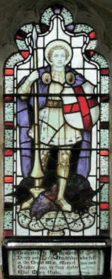 Memorial window depicting St George