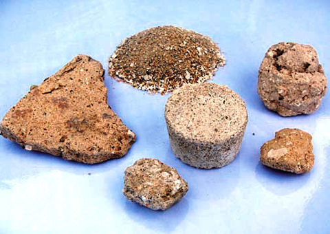 Mortar samples