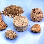 A range of mortar samples