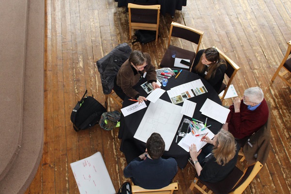 A facilitated workshop delivered by Empowering Design Practice in partnership with the Church Buildings Renewal Trust to consider extending the use of Adelaide Place Baptist Church, Glasgow 