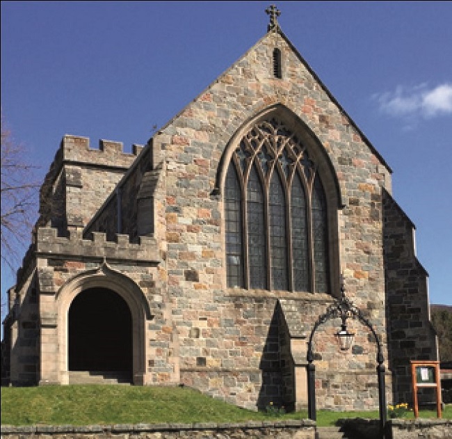 Exterior of St Margaret's, Braemar.