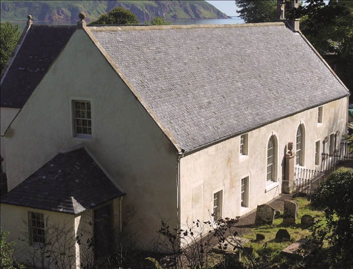 Repaired parish church of Cromarty.