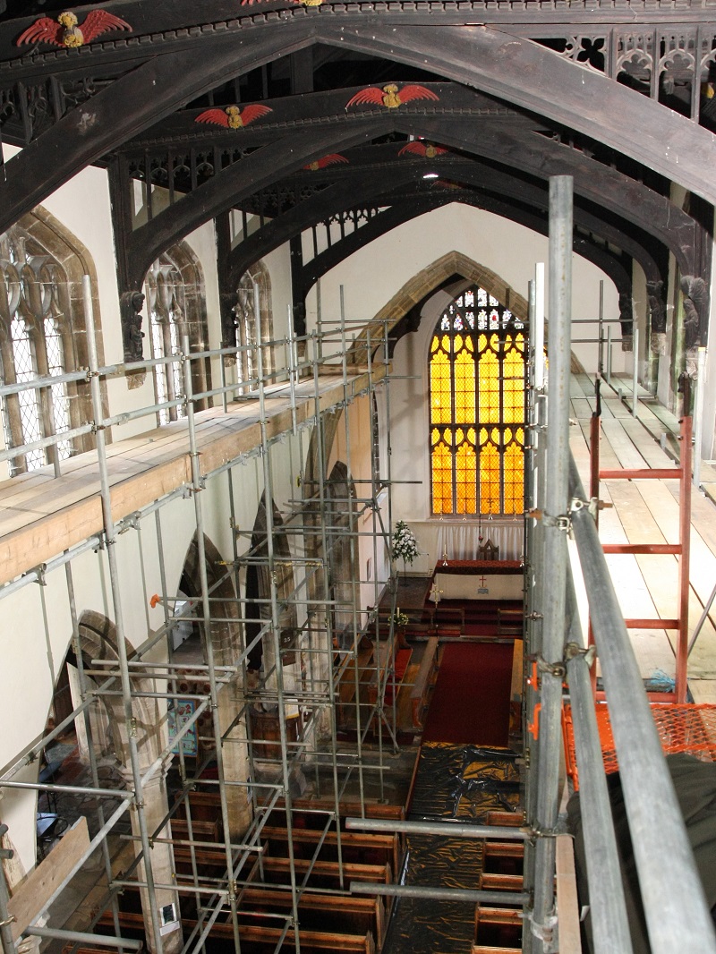 St Clement's nave roof