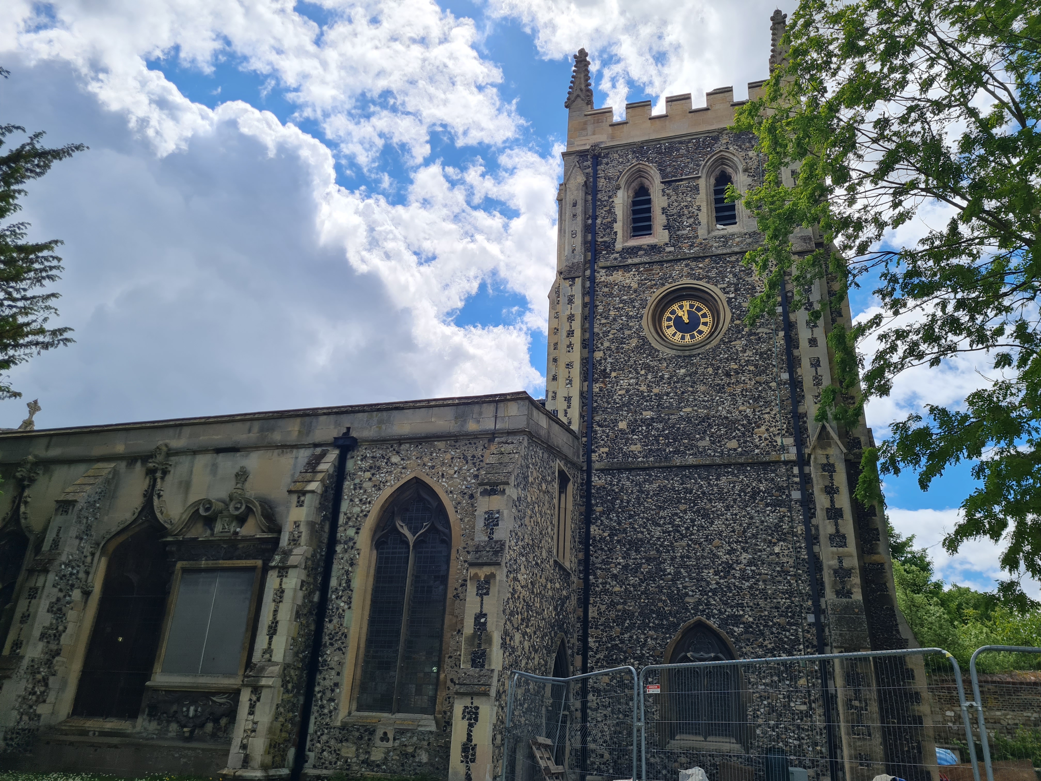 Royston church tower