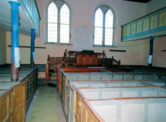 Interior of Capel Libanus, Llansadwrn, Carmarthenshire