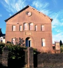 Exterior of Hen Dy Cwrdd (the Old Meeting House), a Unitarian chapel, listed Grade II, at Trecynon near Aberdare, Glamorgan