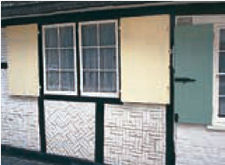 External shutters on casement windows