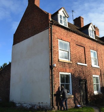 Red-brick end of terrace