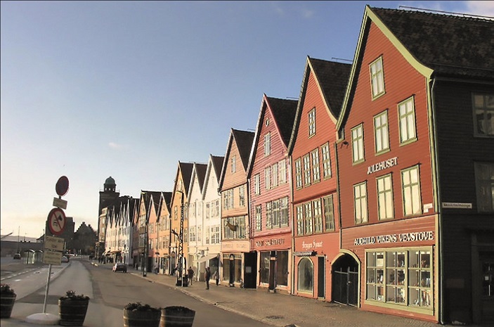 Bergen roofs have pressurised air inside the exposed pipework