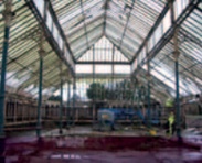The conservatory interior before restoration