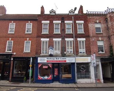 128 Bridge Street is a high priority project for Worksop's new Townscape Heritage programme as it is in need of a historically appropriate timber shopfront