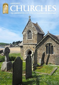 Historic Churches magazine cover showing a picture of St Michael's, Porthilly